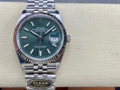 clean厂c厂劳力士日志126234绿面3235自动机械手表男士腕表36mm