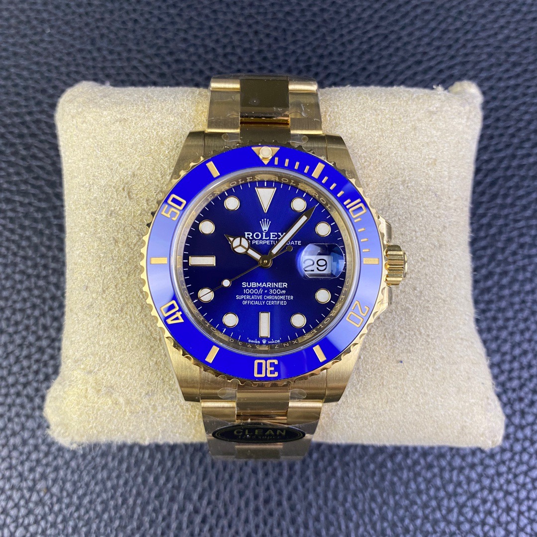 CLEAN厂劳力士水鬼 3235全自动机械手表 男士腕表 全金蓝 41mm